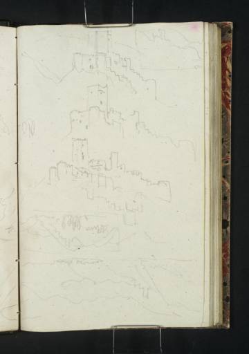 Joseph Mallord William Turner, ‘Spitz and Tausendeimerberg, Looking Downstream; The Hinterhaus and Spitz, Looking Downstream; The Hinterhaus, Spitz’ 1833