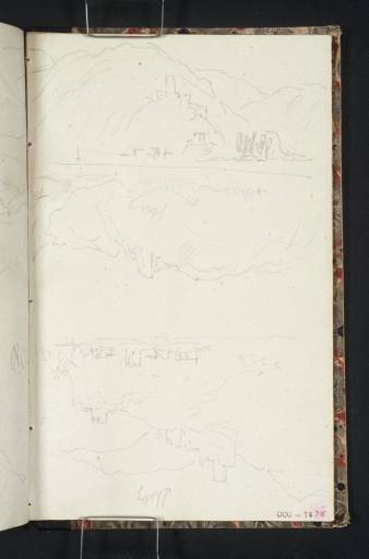 Joseph Mallord William Turner, ‘Three Sketches of Spitz and the Hinterhaus’ 1833