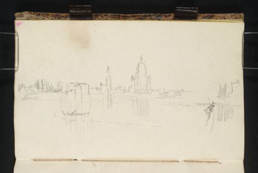 Joseph Mallord William Turner, ‘Dresden: View across the Elbe to the Kreuzkirche and Frauenkirche’ 1835