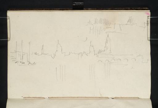 Joseph Mallord William Turner, ‘Dresden: View across the Elbe to the Kreuzkirche, Frauenkirche, Schloss, Hofkirche and Bridge’ 1835