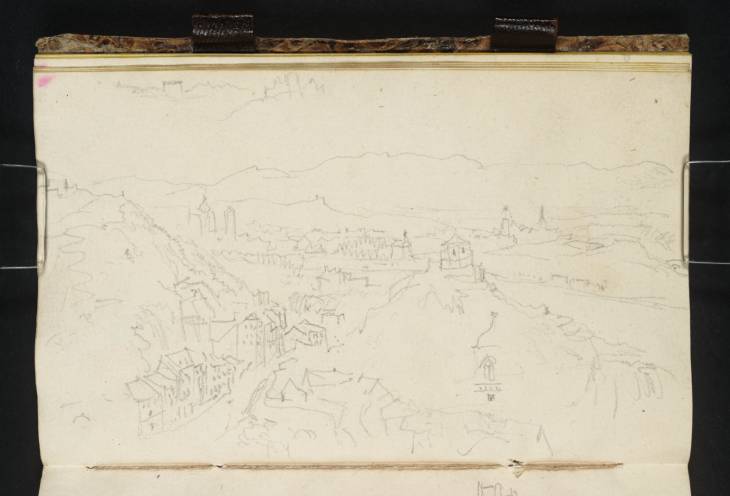 Joseph Mallord William Turner, ‘Teplitz: View from the East (the Ascent to the Schlossberg) with the Königshöhe and Stefanshöhe in the Foreground’ 1835