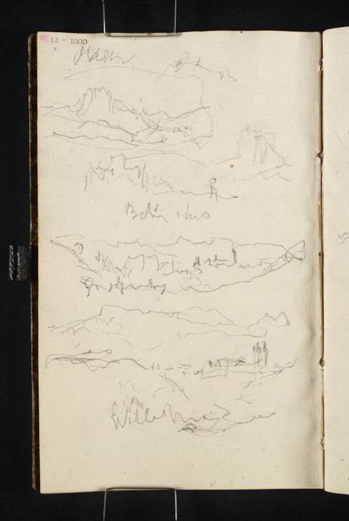 Joseph Mallord William Turner, ‘Carriage Sketches of Bohemian Hills’ 1835