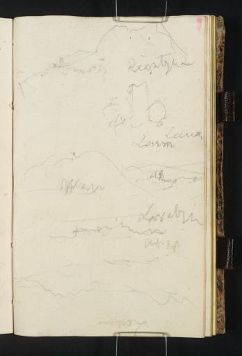 Joseph Mallord William Turner, ‘Carriage Sketches of Scenery between Teplitz and Prague’ 1835