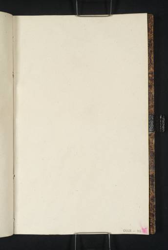 Joseph Mallord William Turner, ‘Blank’ 1835 (Blank right-hand page of sketchbook)