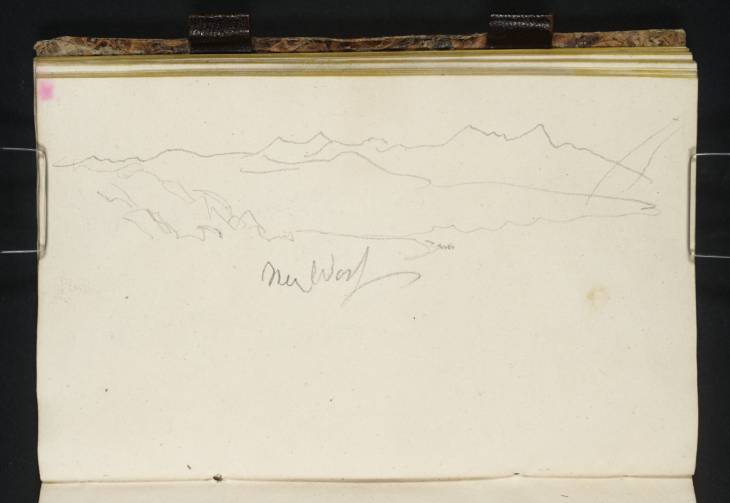 Joseph Mallord William Turner, ‘Prospect of Hills, with the Site of the Battle of Kulm (1813)’ 1835