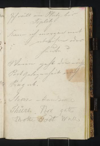 Joseph Mallord William Turner, ‘German and Deutsche Kurrent Phrases Inscribed by Turner and Another’ 1835