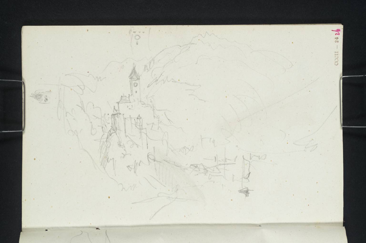 Schloss Zwingenberg, with Separate Detail of the Tower