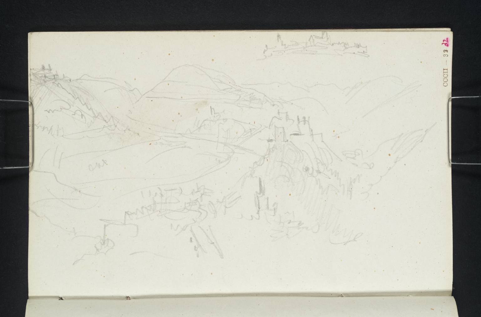 The Dilsberg (also in Separate Insert) and Neckarsteinach from the Hillside to the North-East