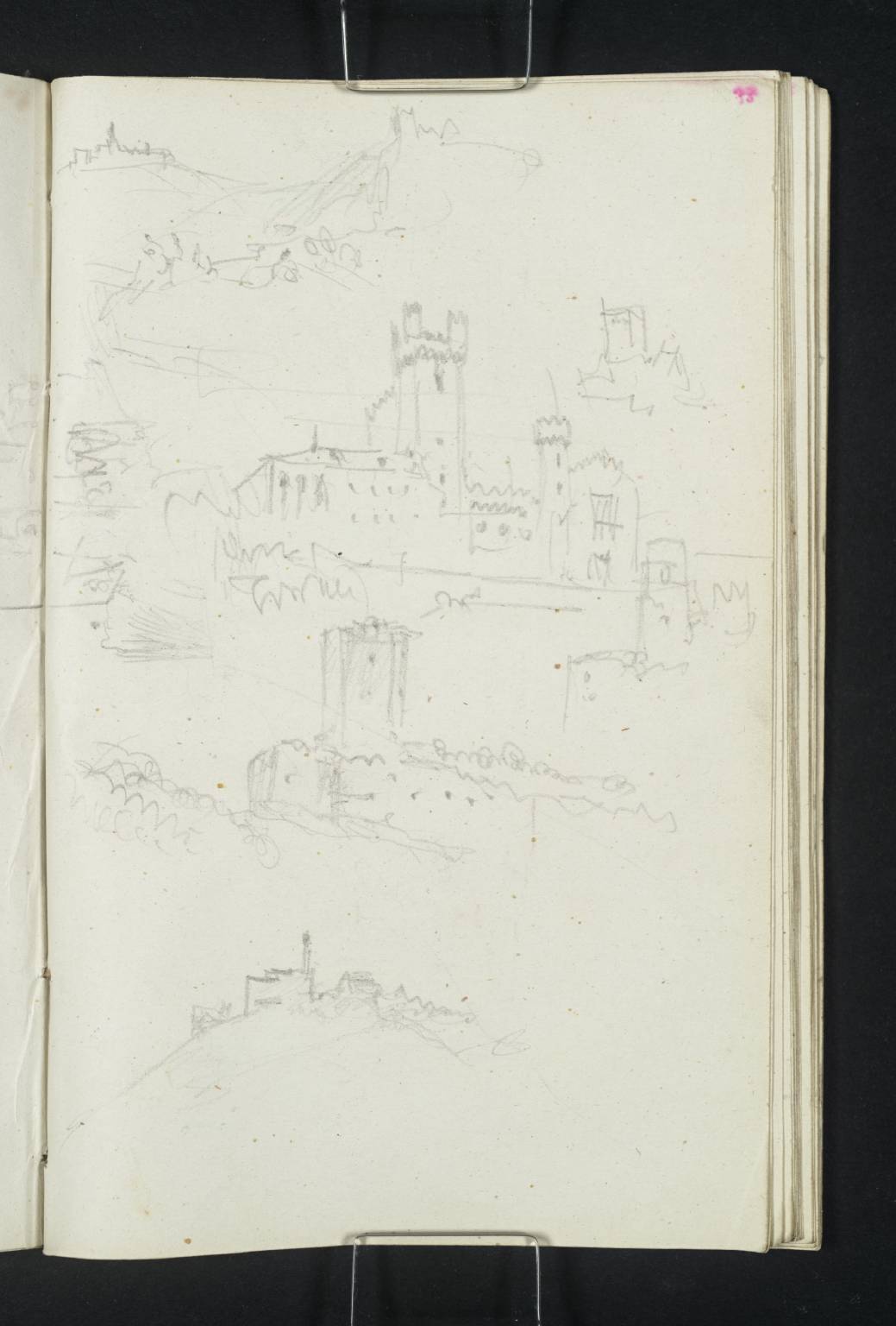 The Dilsberg and the Vorderburg at Neckarsteinach and Four More Detailed Ones of the Four Castles of Neckarsteinach