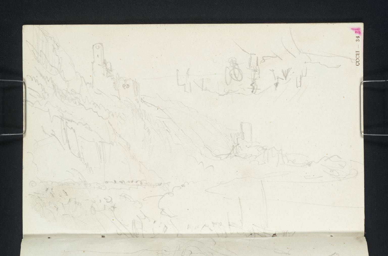 (1) Neckarsteinach: Burg Schadeck and the Hinterburg, Looking Upstream; (2) Town