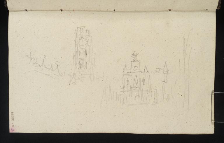 Joseph Mallord William Turner, ‘The Tower of Mechelen (Malines) Cathedral, with Other Buildings’ 1840