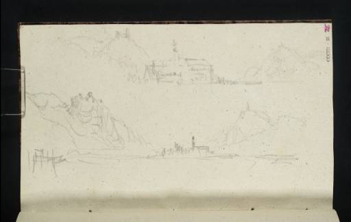 Joseph Mallord William Turner, ‘Rolandseck, Nonnenwerth and the Drachenfels, Looking down the River Rhine’ 1840