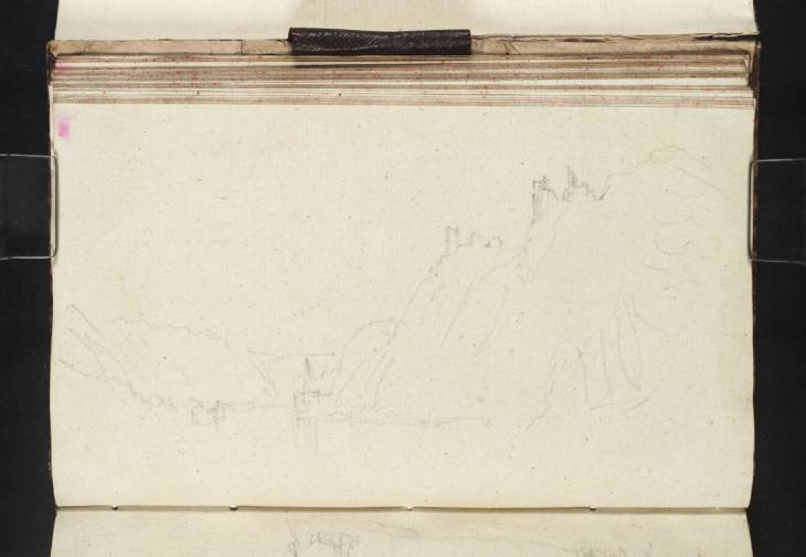 Joseph Mallord William Turner, ‘Burg Sterrenberg and Burg Liebenstein (the 'Hostile Brothers'), Looking down the River Rhine to Bornhofen’ 1840