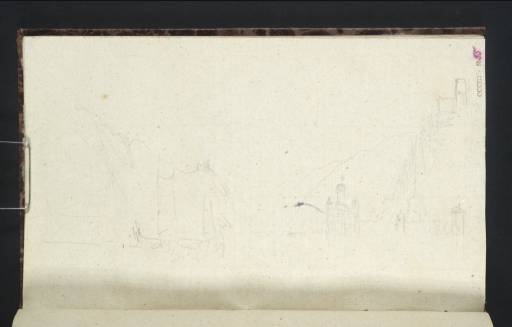 Joseph Mallord William Turner, ‘The Pfalz, Kaub, Burg Gutenfels and the Schönburg, Looking down the River Rhine’ 1840