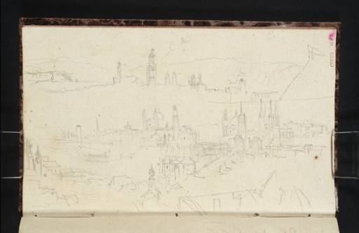 Joseph Mallord William Turner, ‘A Panoramic View of Würzburg, across the River Main from the Marienberg’ 1840