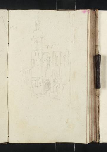 Joseph Mallord William Turner, ‘The Deutschhauskirche, Würzburg, from Zellerstrasse’ 1840