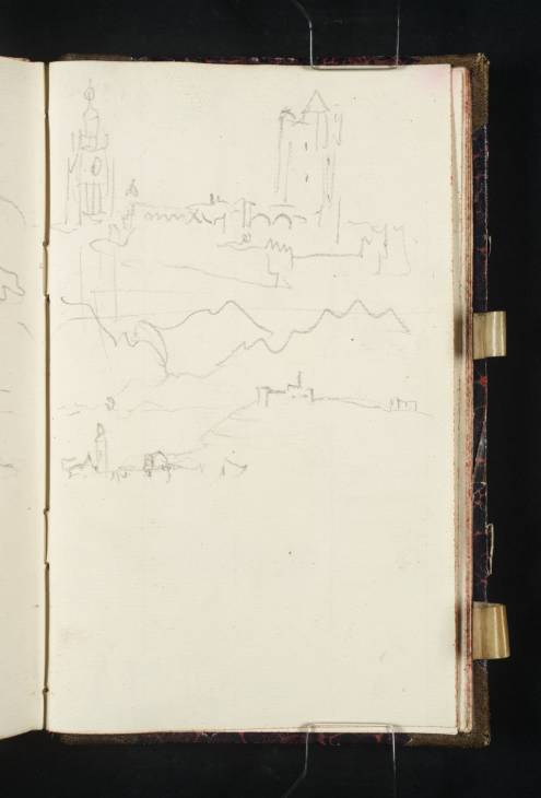 Joseph Mallord William Turner, ‘Eltville; Rüdesheim and the Johannisburg; The Drachenfels and the Seven Hills;’ 1835