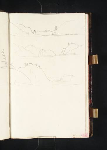 Joseph Mallord William Turner, ‘Three Sketches of the Rhine Gorge’ 1835