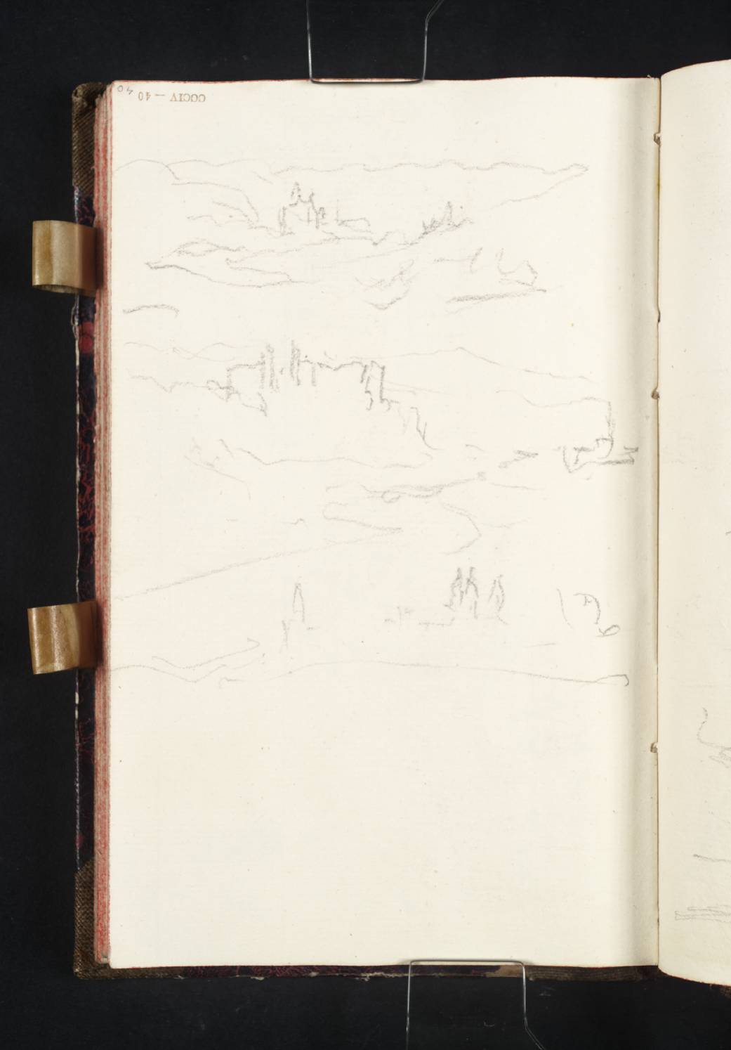 Three Carriage Sketches of Buildings