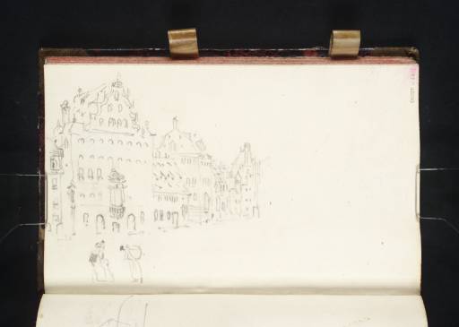 Joseph Mallord William Turner, ‘Nuremberg: Houses on the North Side of Karolinenstrasse Including the Herdegenhaus’ 1835