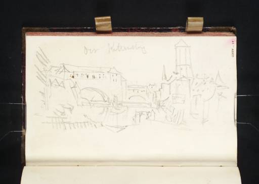 Joseph Mallord William Turner, ‘Nuremberg: View from the Maxbrücke Looking North-West to the Kettensteg’ 1835