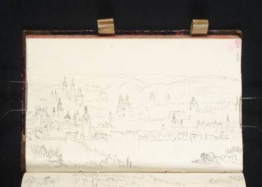 Joseph Mallord William Turner, ‘Prague: View across the Vltava to the Old Town with the Nostitz Palace in the Foreground’ 1835