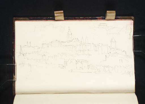 Joseph Mallord William Turner, ‘Prague; Hradcany from across the Vltava (Continued in the Sky)’ 1835