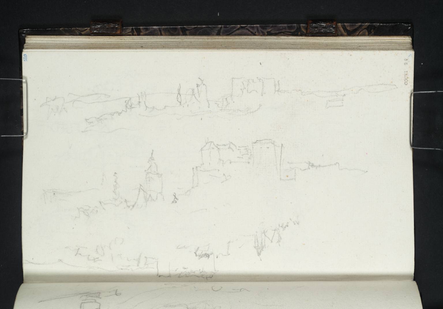 Three Sketches of Pirna from the Dresden Road