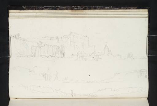 Joseph Mallord William Turner, ‘Three Sketches on the Elbe, the First Two Showing Pirna and Sonnenstein’ 1835