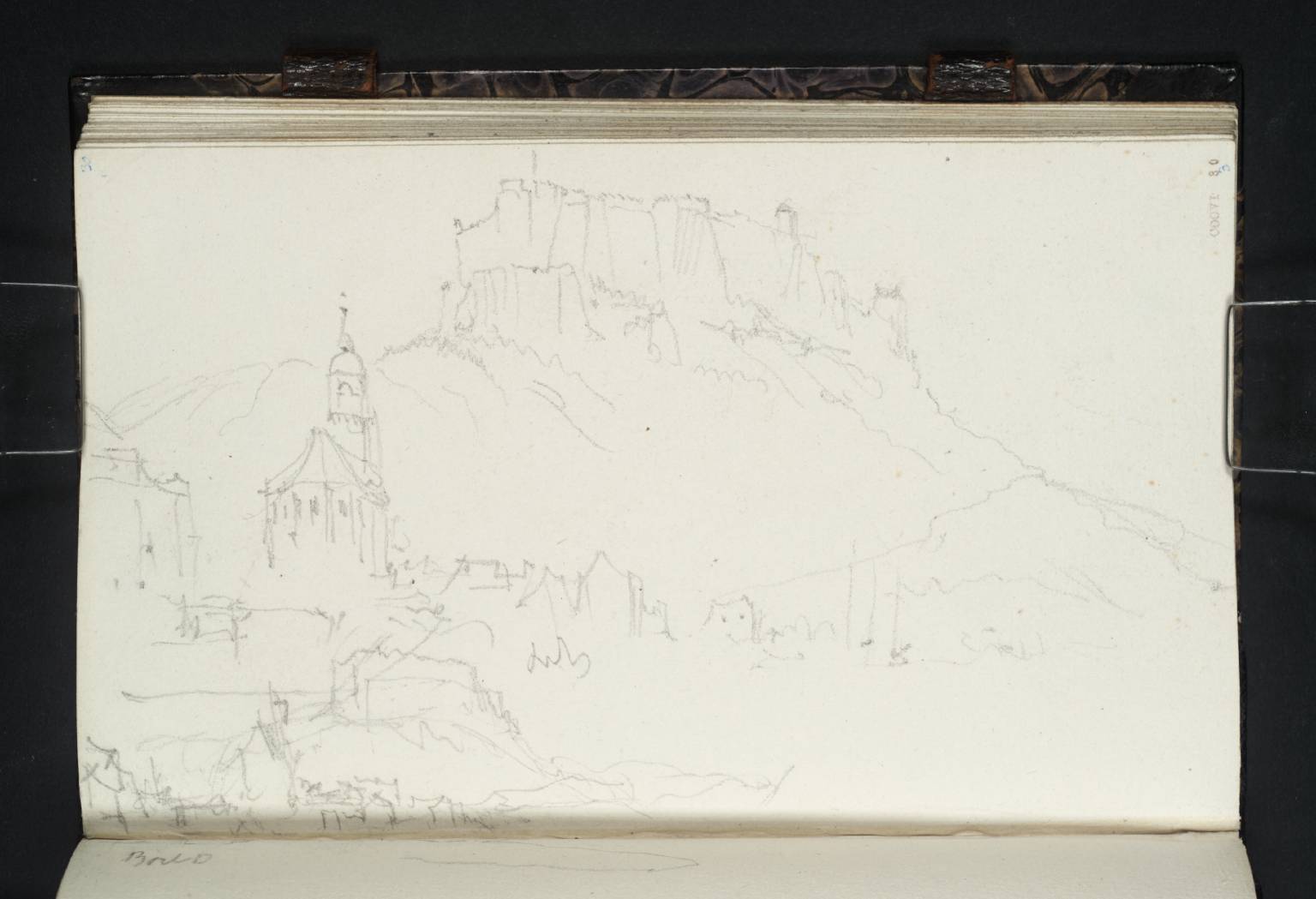 (1) Königstein Town and Fortress Looking along the Elbe; (2) Version of the Same View