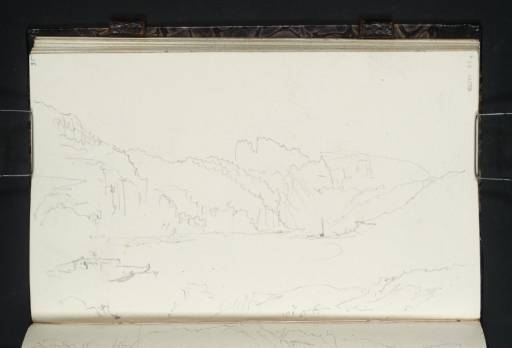 Joseph Mallord William Turner, ‘View up the Elbe to the Schrammsteine; Hills near Schandau’ 1835