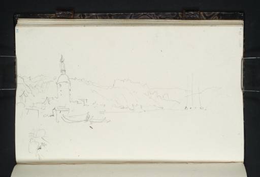 Joseph Mallord William Turner, ‘View up the Elbe with the Johanniskirche at Schandau and the Schrammsteine’ 1835