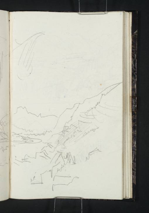 Joseph Mallord William Turner, ‘Carriage Sketch of Schandau, Looking towards Lilienstein’ 1835