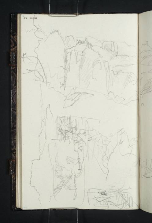 Joseph Mallord William Turner, ‘Sketches of Rocky Landscapes in Saxon Switzerland’ 1835