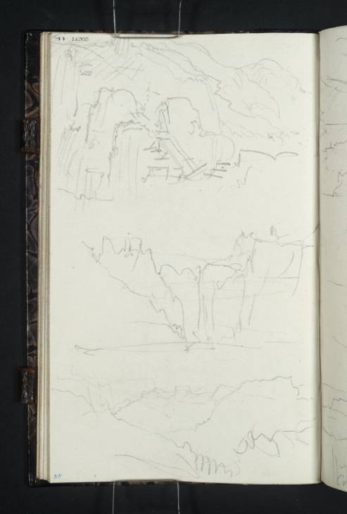 Joseph Mallord William Turner, ‘Sketches of Rocky Landscapes East of Schandau’ 1835