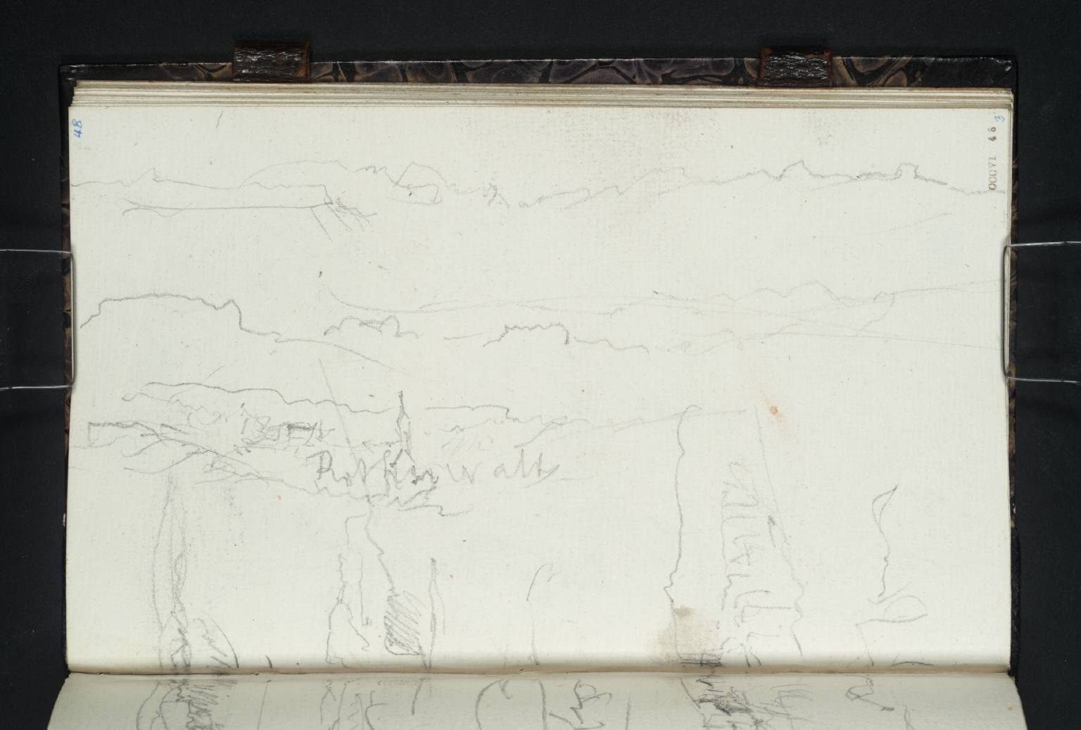 (1) Distant Hills; (2) Lilienstein, Pfaffenstein and Königstein; (3) Rathewalde