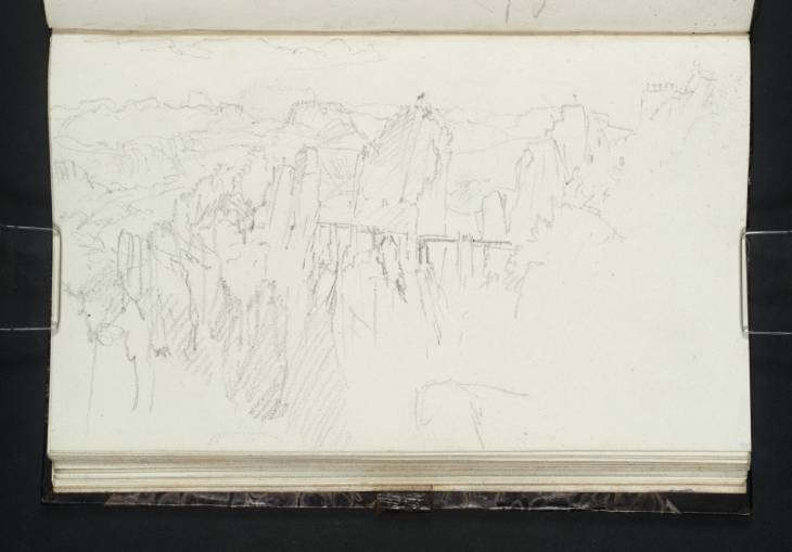 Joseph Mallord William Turner, ‘The Rocks of the Bastei and its Bridge, with Lilienstein in the Distance’ 1835