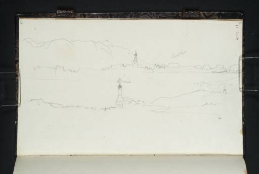 Joseph Mallord William Turner, ‘Two Sketches of the Elbe, with Churches’ 1835