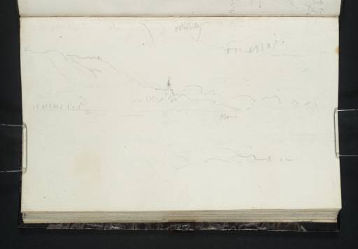 Joseph Mallord William Turner, ‘Three Sketches, One Showing Loschwitz from the Elbe’ 1835