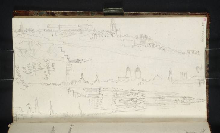 Joseph Mallord William Turner, ‘Berlin: The Kreuzberg and City Centre from a Distance (in Three Instalments); Berlin: The Liberation Monument on the Kreuzberg’ 1835