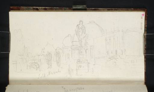 Joseph Mallord William Turner, ‘Berlin: The Statue of Blücher, Domes of St Hedwigskirche and East Side of the Opera from Unter den Linden’ 1835