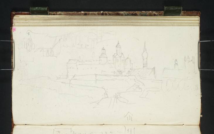 Joseph Mallord William Turner, ‘Stettin: The Castle, Saints Peter and Paul and St James's Churches from the North-East; Sketch of Stettin’ 1835