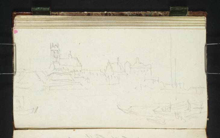 Joseph Mallord William Turner, ‘Stettin: View across the Oder to St James's and St John's Churches and the Castle’ 1835