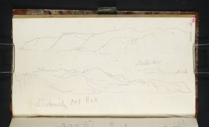 Joseph Mallord William Turner, ‘Two Sketches of Hills (or Cliffs) along the Oder’ 1835