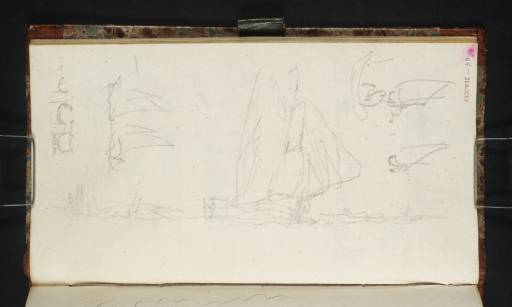 Joseph Mallord William Turner, ‘Three Sketches of Ships in the Baltic’ 1835