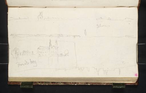 Joseph Mallord William Turner, ‘Three Sketches of Copenhagen and the Nearby Coastline from the Sound; Buildings’ 1835
