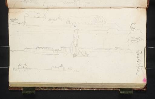 Joseph Mallord William Turner, ‘Three Sketches of Fortifications near Copenhagen; Sketch’ 1835