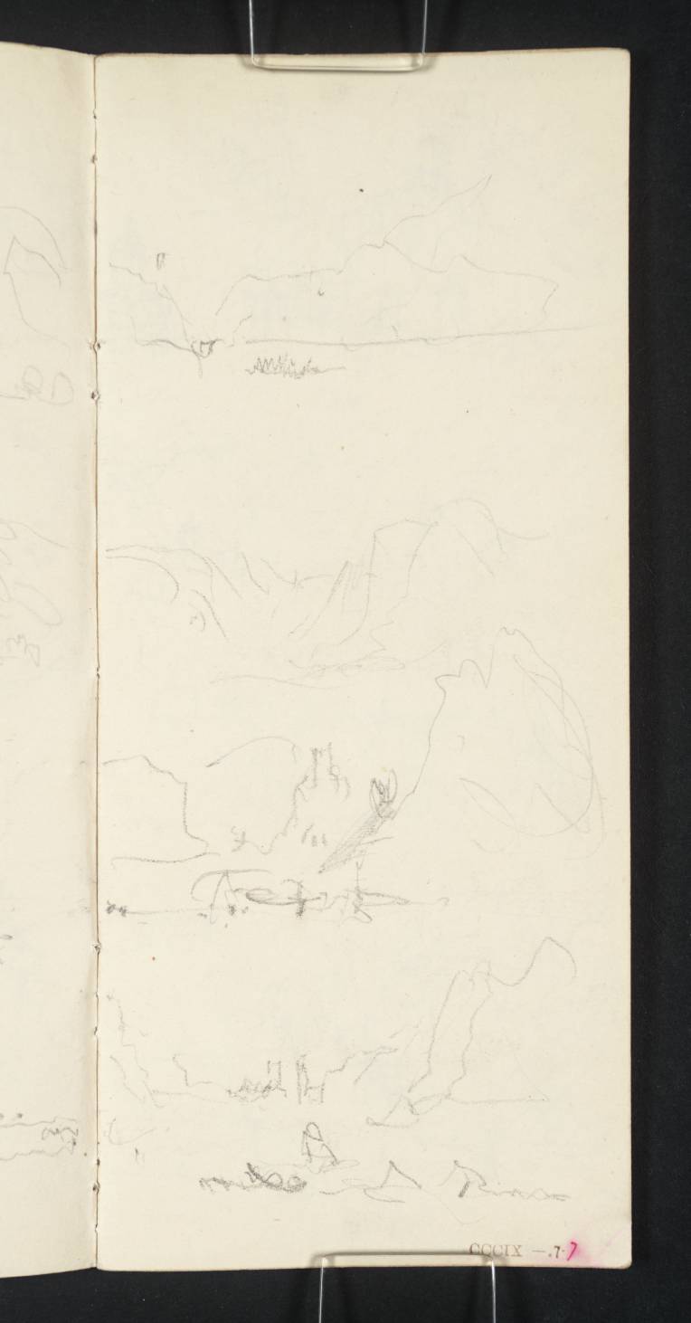 Mountains, Etc., beside River. Hoche [Turner]