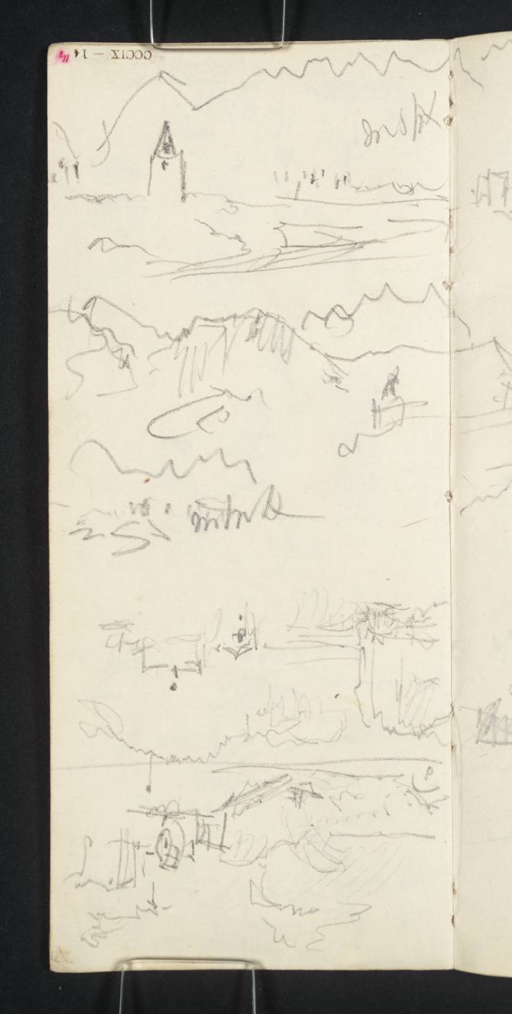 Town, with Mountains