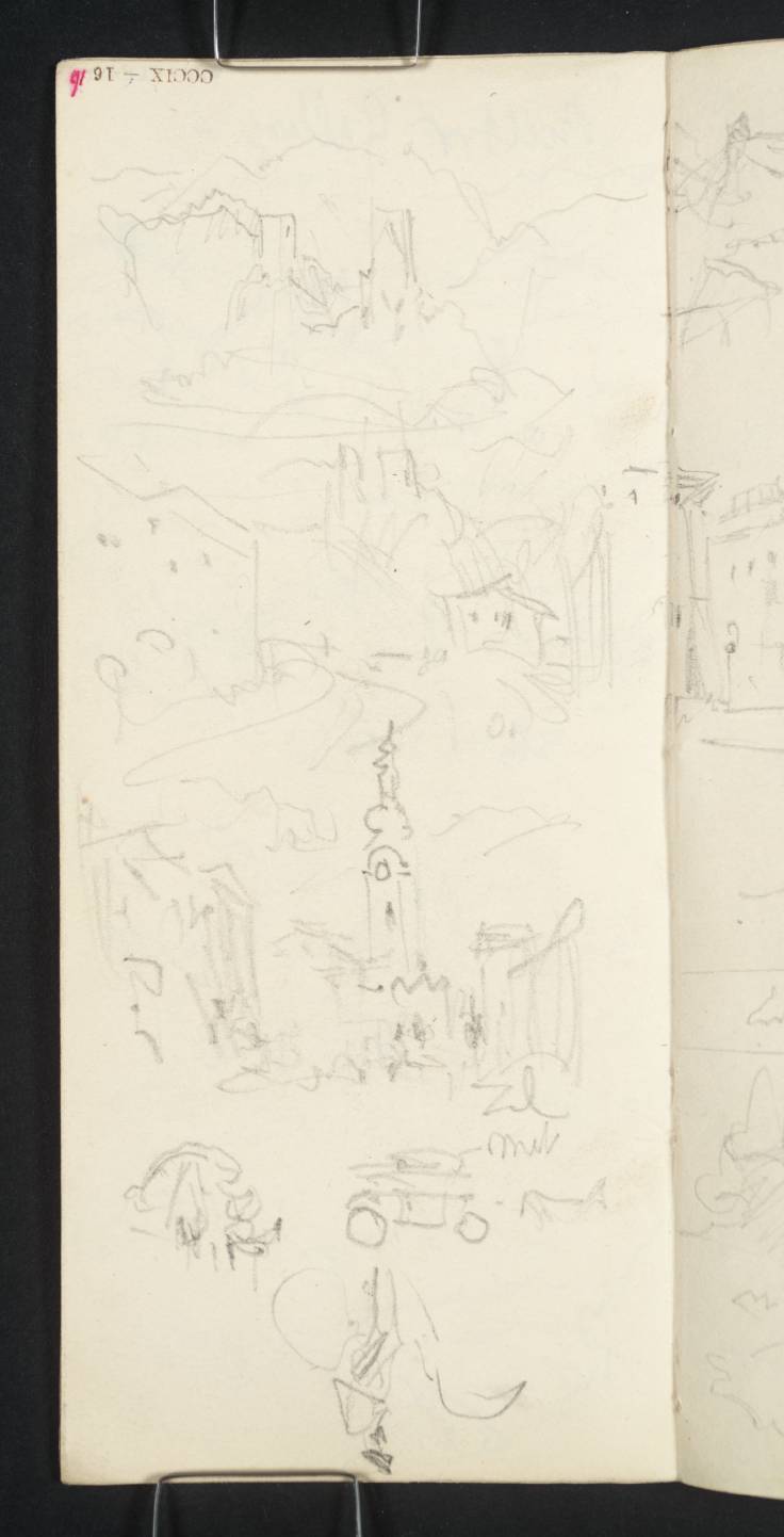 Town, with Mountains